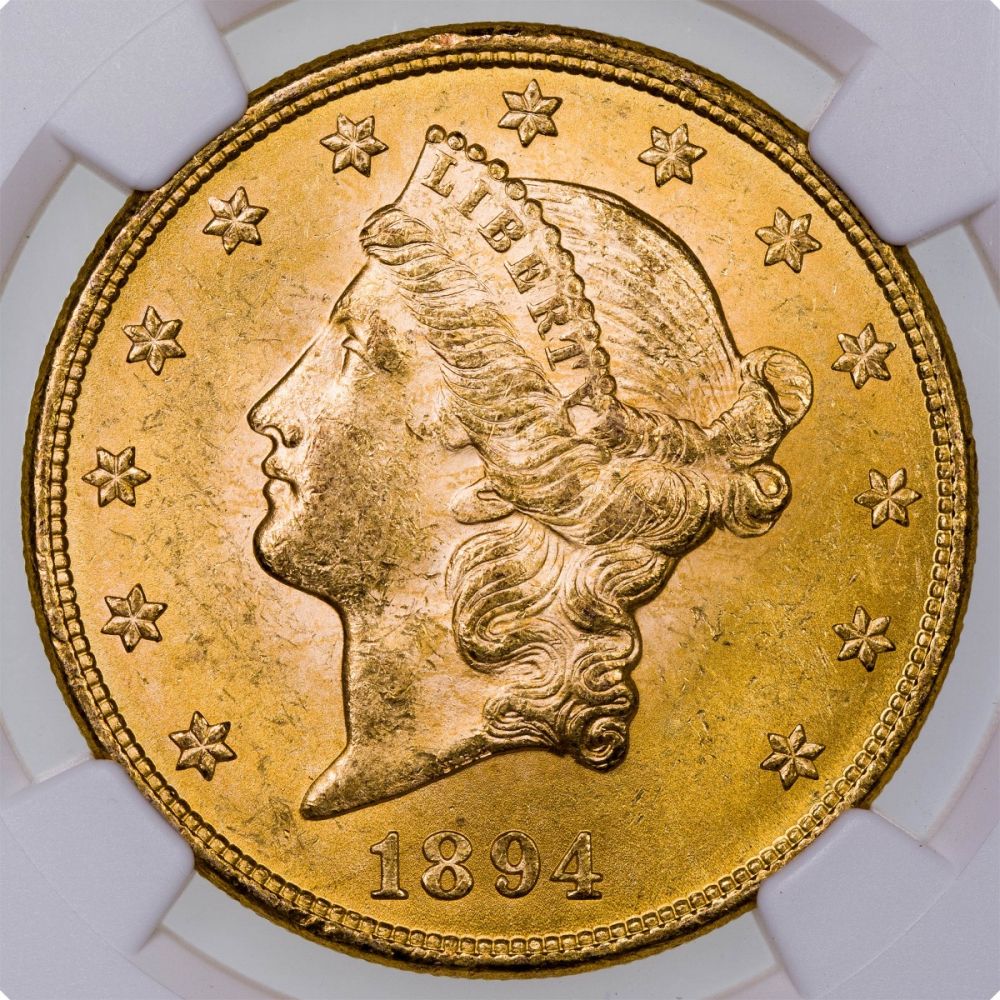 1894-P Liberty Head $20 Gold Double Eagle MS62