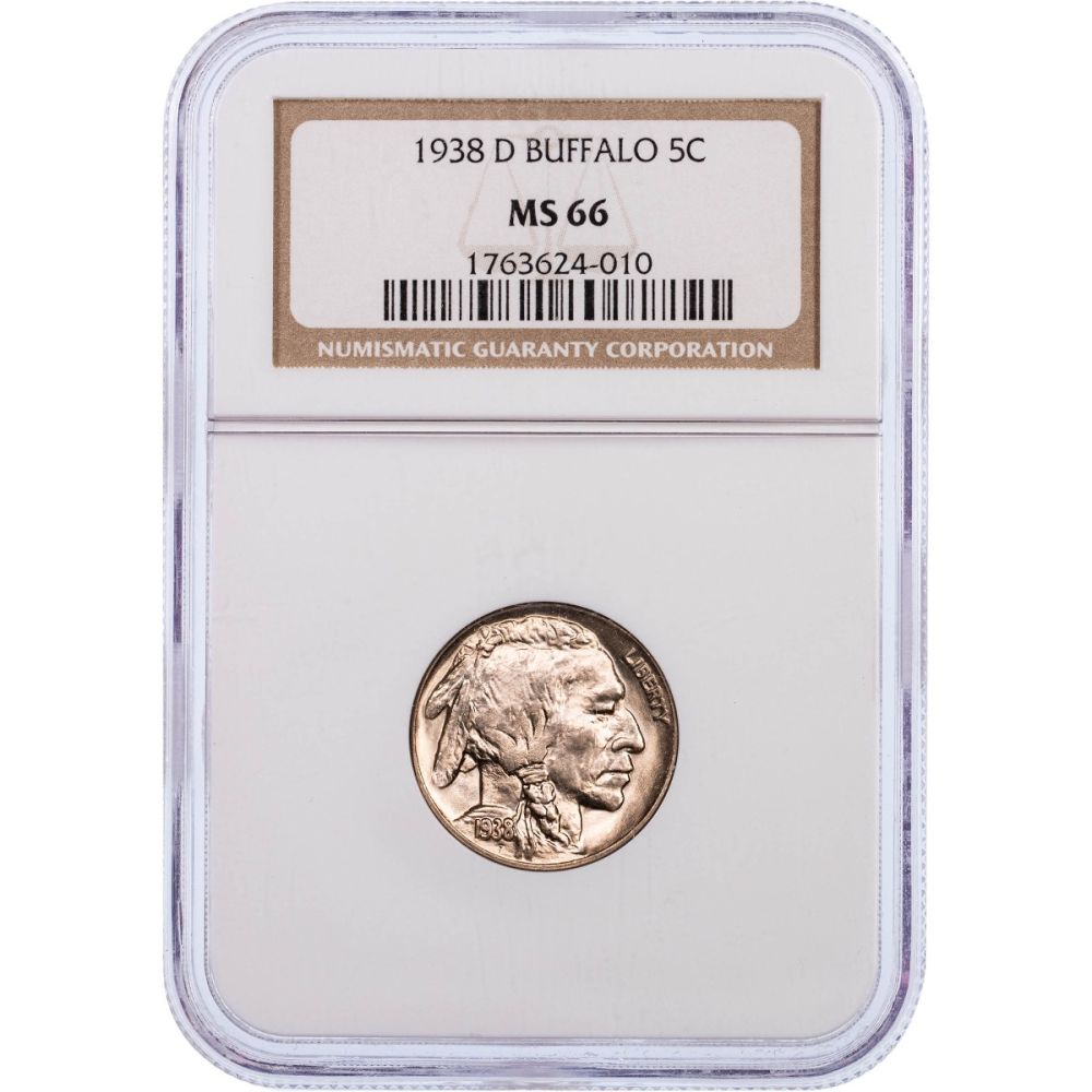 .05 1938-D Buffalo Nickel NGC/PCGS MS66