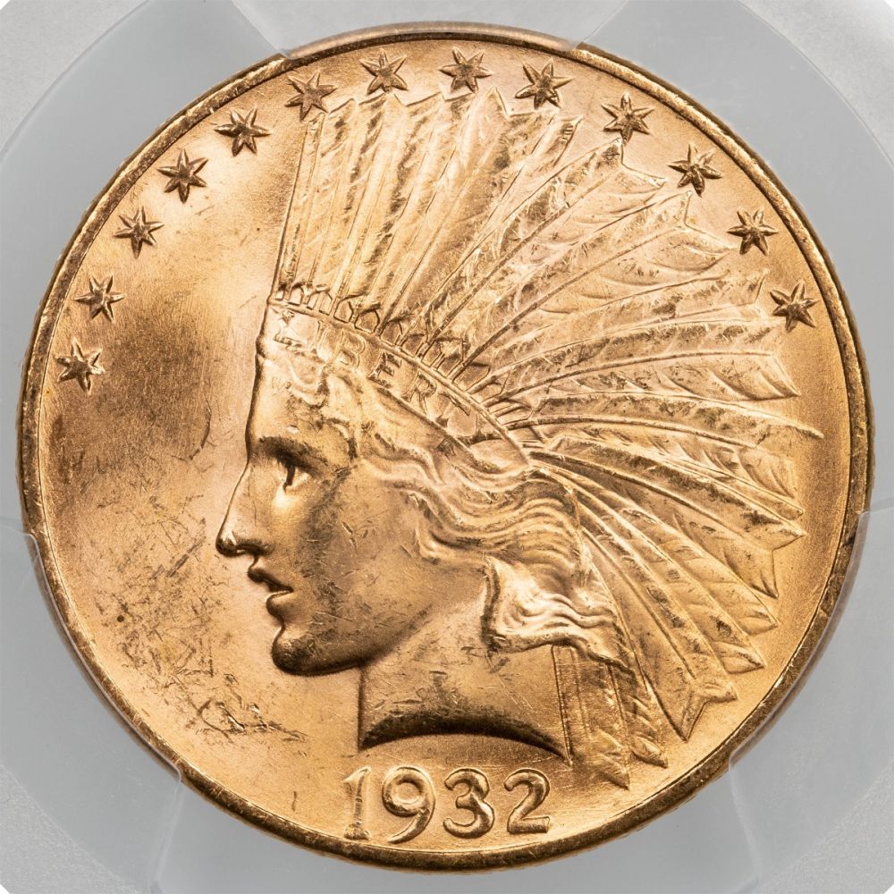 $10 1932-P Saint-Gaudens Indian Head Gold Eagle PCGS/NGC MS64